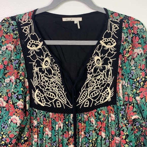 ANTHRO Floreat Ottava Floral Peasant Dress Small - Picture 3 of 7